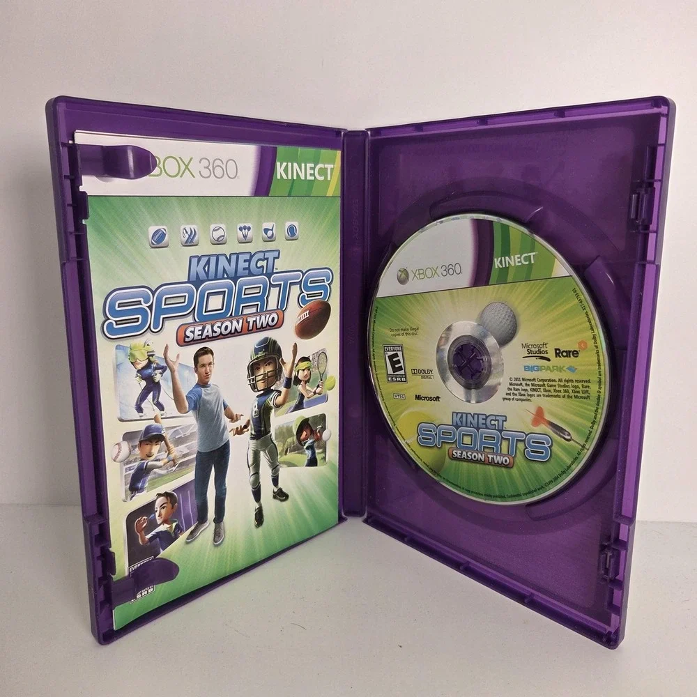 Kinect Sports Season Two Microsoft Xbox 360 Kinect Game‎ CIB E NTSC-U/C Family